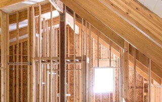 framed area of upper room with light streaming in window