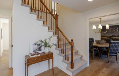staircase and warm interior