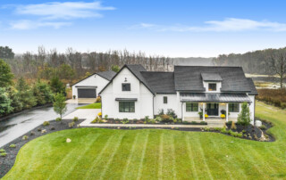 aerial view of luxury home