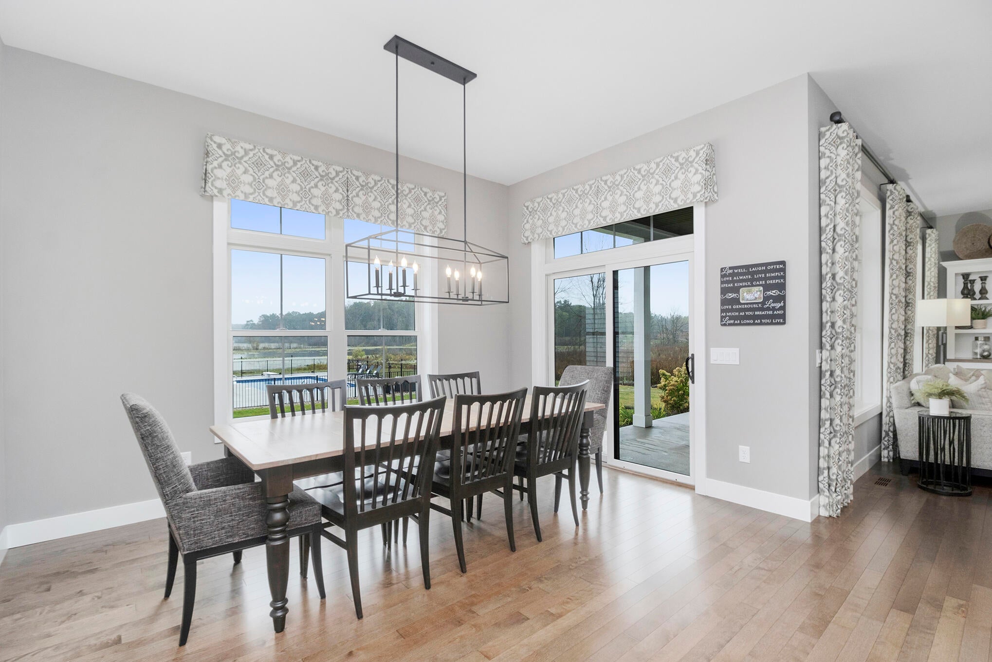 interior kitchen view of custom home