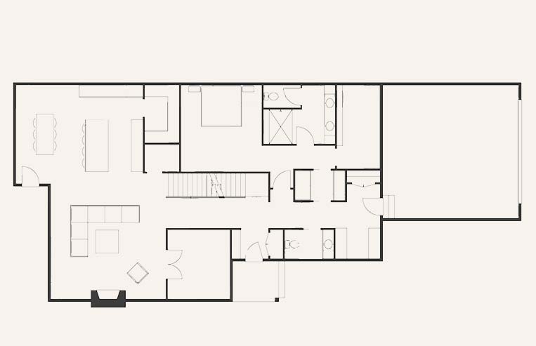 floor plan of austin lake home