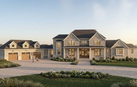 rendering of luxury home exterior