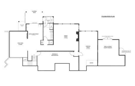 basement floor plan drawing