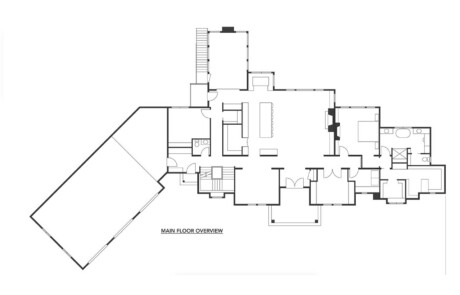 main floor plan for luxury home