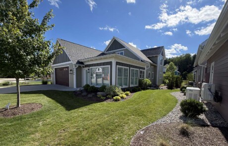 corner view of sunroom addition